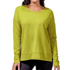90 DEGREE BY REFLEX Ladies' Luxe Sweatshirt in Pear Green
